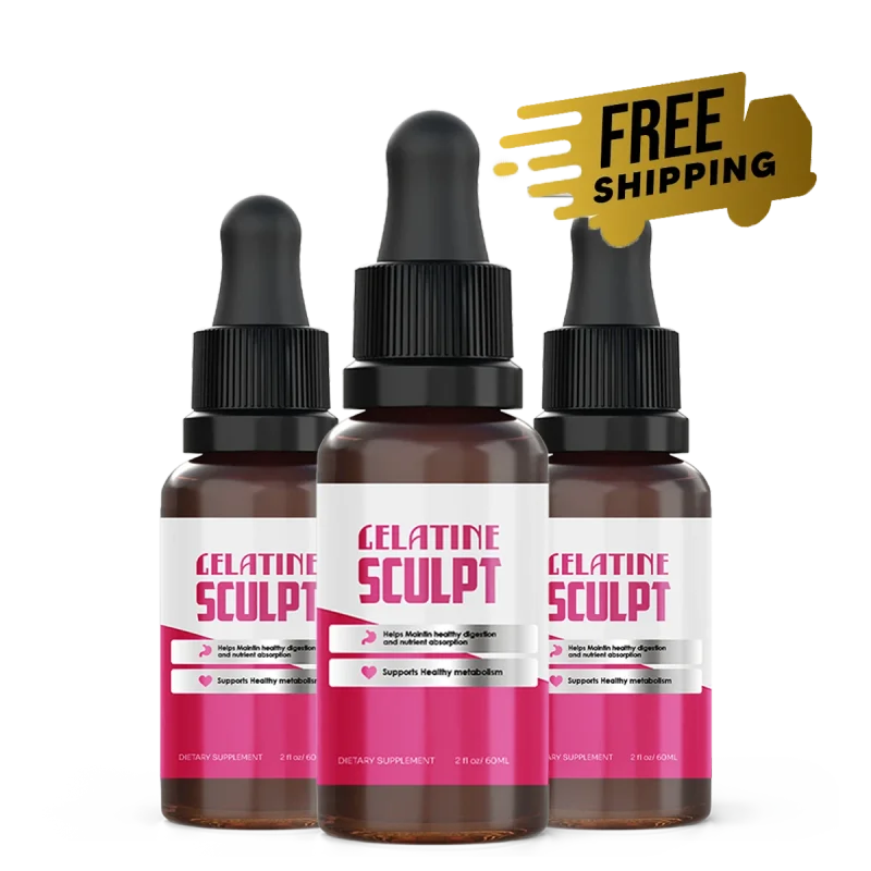 Gelatine Sculpt Weight Management Health — 3 Bottle / 90 Day Pack